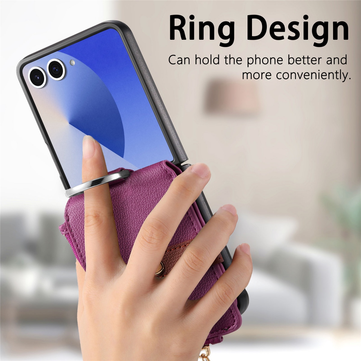 Samsung Galaxy Z Flip 8 7 6 5  - Leather Wallet Card Holder Phone Cover のレビューと価格