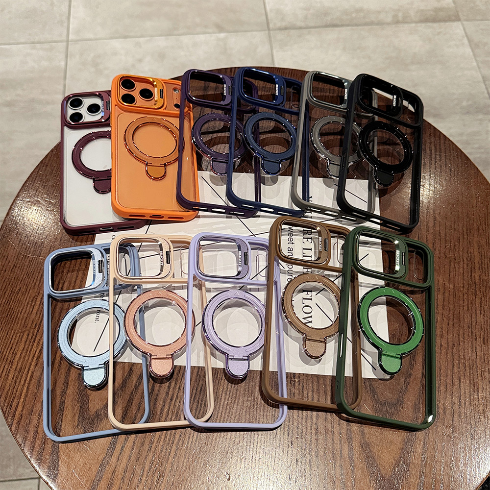 MagSafe対応 磁気ホルダー付きスマホケース iPhon - Clear Shockproof Bumper Case のレビューと価格