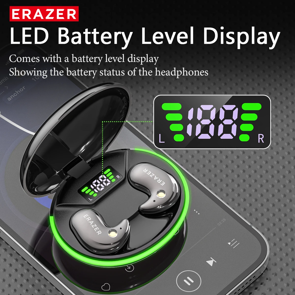 EARZER XF58 インイヤー型Bluetoothヘッド - Phone Cases のレビューと価格