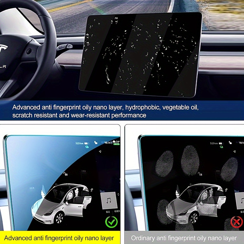 強化ガラススクリーンプロテクター テスラ モデルY YL 2 - Matte Anti Glare Screen Protector のレビューと価格