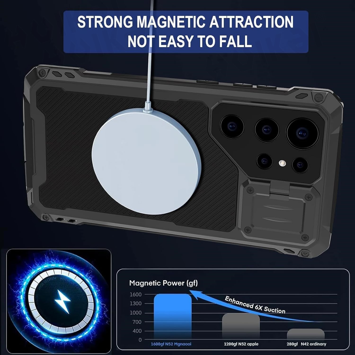 サムスンギャラクシー S24 ウルトラ 5 グラムヘビーデュ - Heavy Duty 360 Full Body Protective Case のレビューと価格