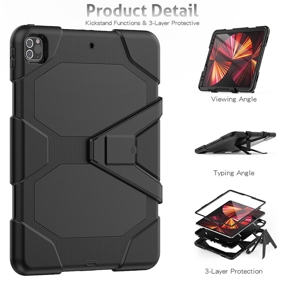 ヘビーデューティipadケースアップルipadプロ12.9イ - Heavy Duty 360 Full Body Protective Case のレビューと価格
