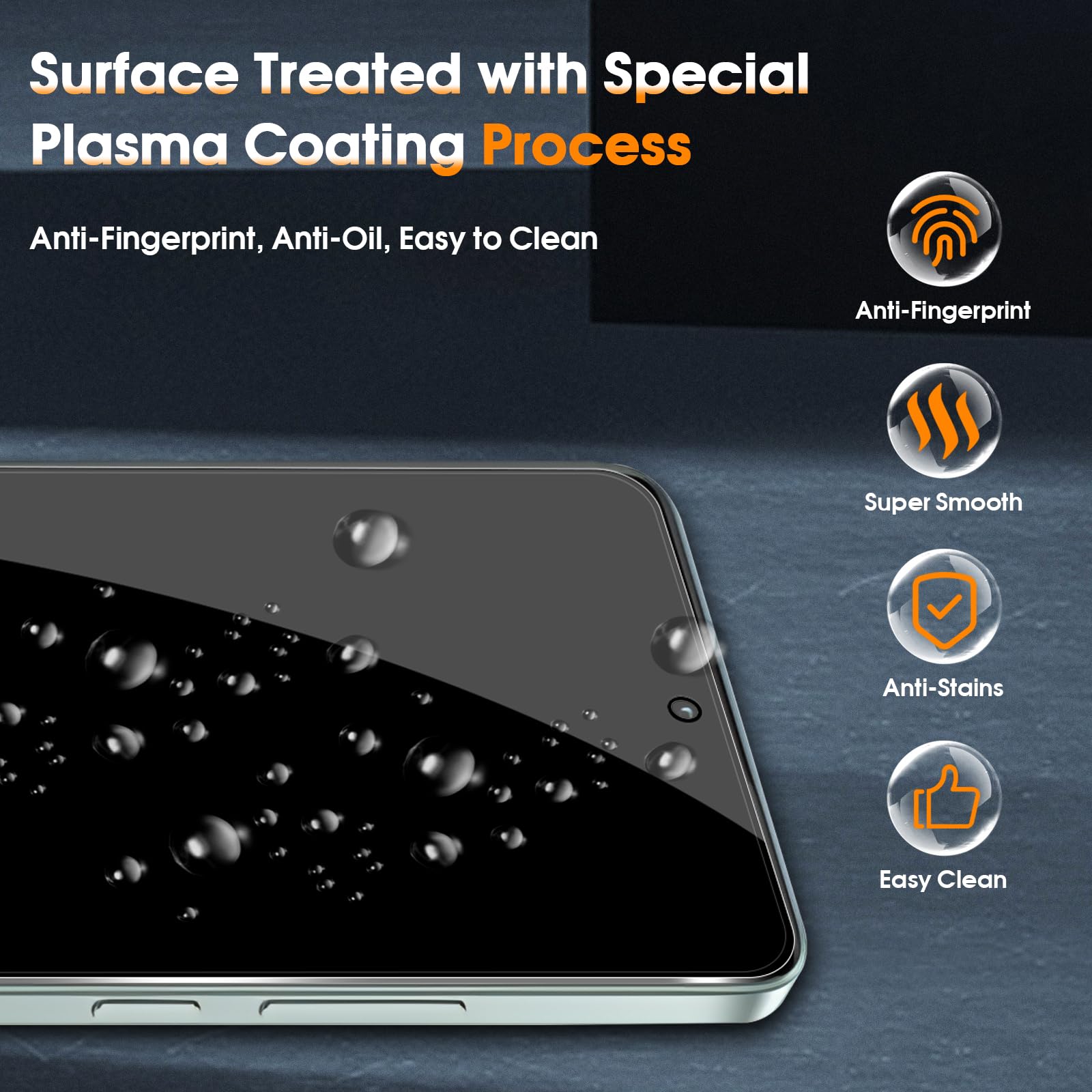 アンチスパイスクリーンプロテクター Redmi Note 1 - Anti Spy Privacy Glass Case のレビューと価格