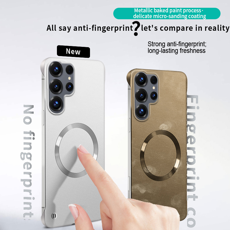 フレームレス超薄マット高級メタリックペイント磁気ケース Sa - Ultra Thin Frameless Phone Cover のレビューと価格