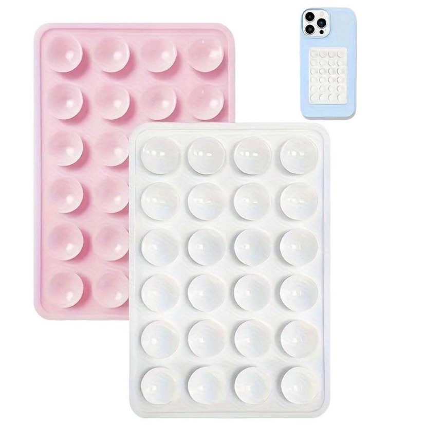 多機能吸盤壁掛けスタンド シリコン吸盤式スマホホルダーマット - Phone Cases のレビューと価格