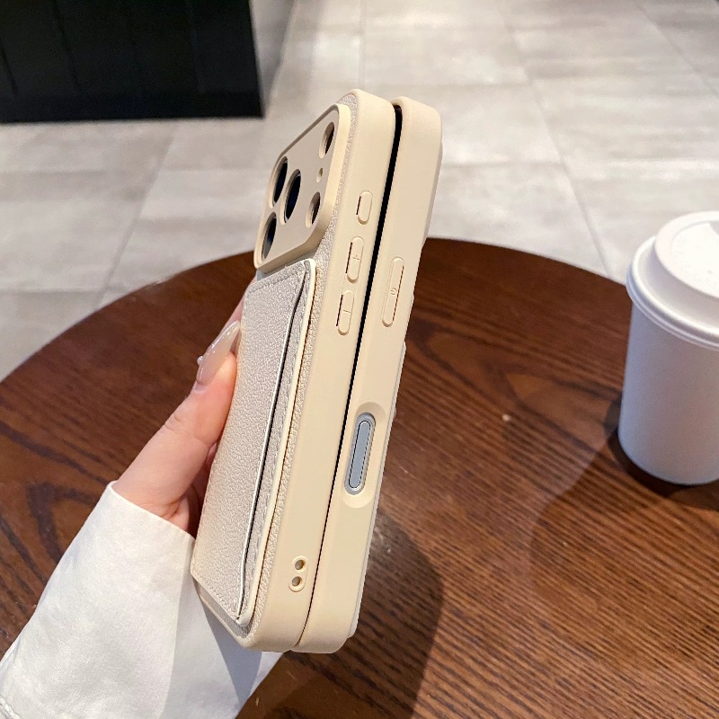 PUレザー財布型スマホケース カードホルダー付き iPhon - Leather Wallet Card Holder Phone Cover のレビューと価格