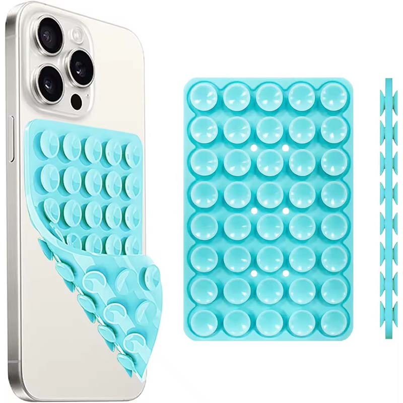 強力な両面ノーハンドグリップ付きシリコン吸盤式スマホスタンド - Phone Cases のレビューと価格