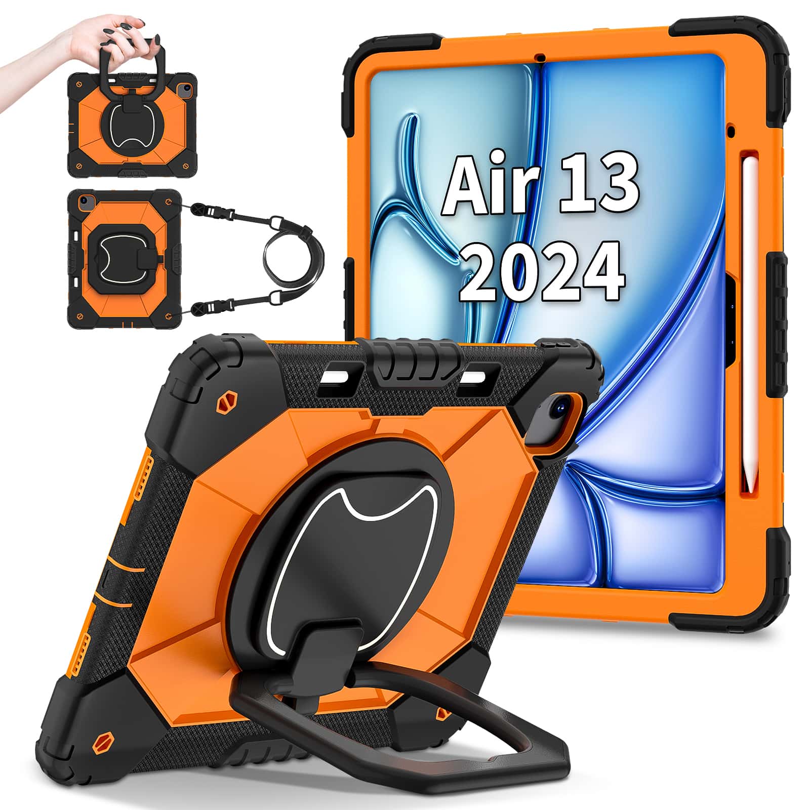 iPad Pro 13 M5 Air 13 M4 M3 M2 - Heavy Duty 360 Full Body Protective Case のレビューと価格