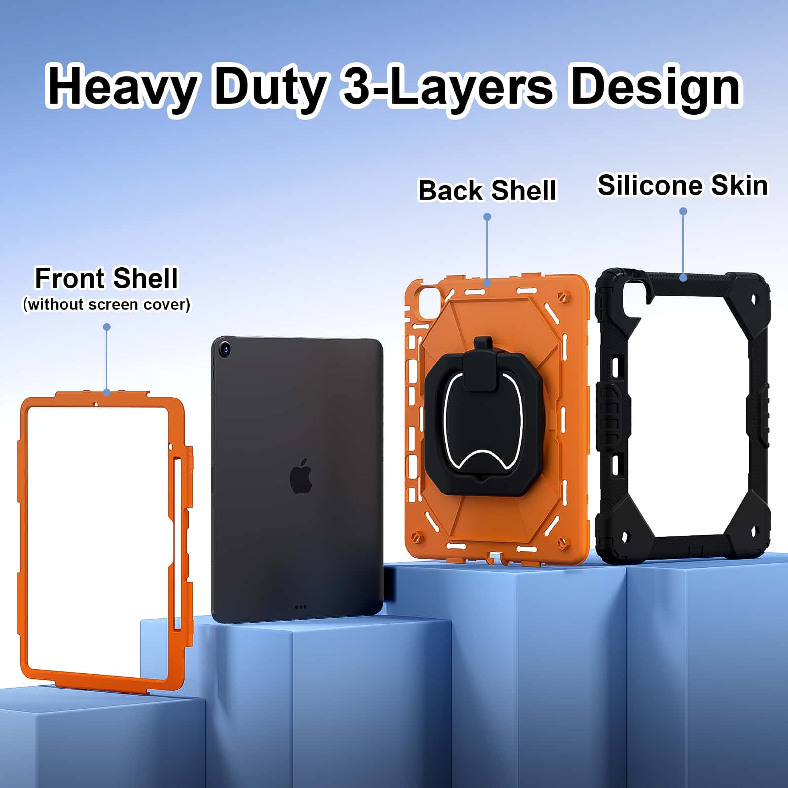 iPad Pro 13 M5 Air 13 M4 M3 M2 - Heavy Duty 360 Full Body Protective Case のレビューと価格
