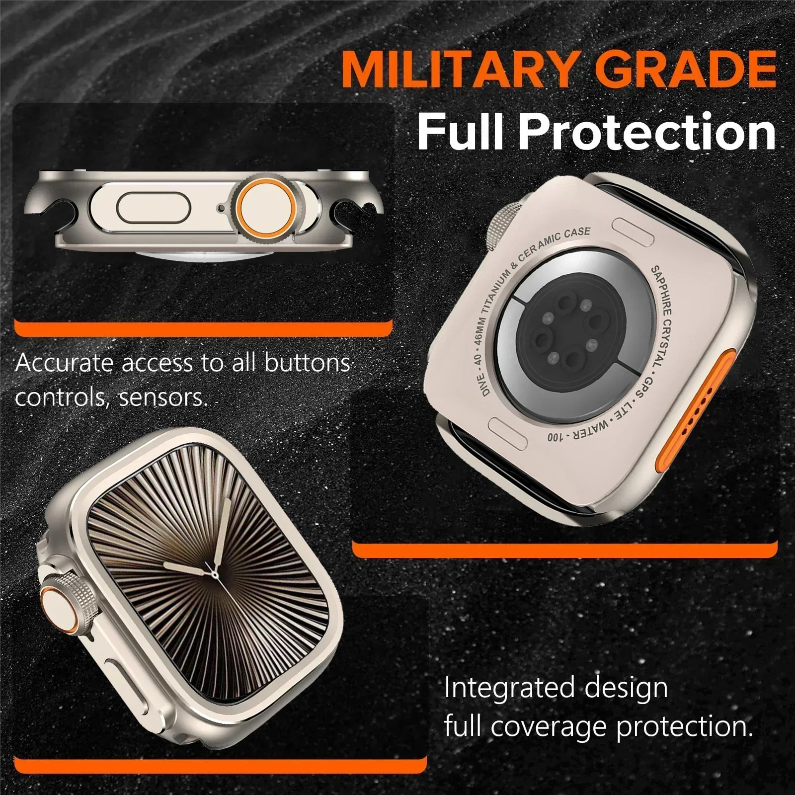 アルミニウム合金ケース Apple Watch Ultra  - Metal Bumper Aluminum Frame Case のレビューと価格